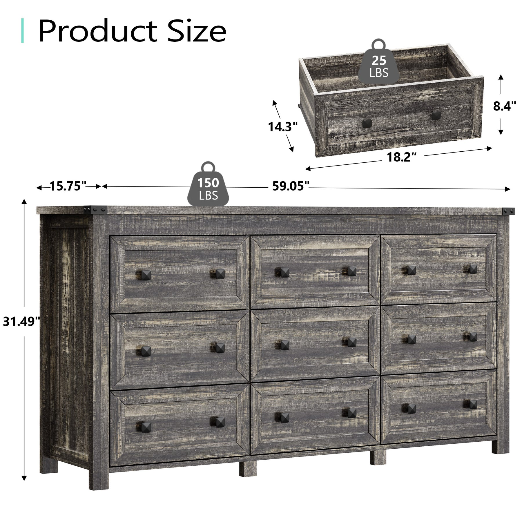 Ashford 9-Dresser