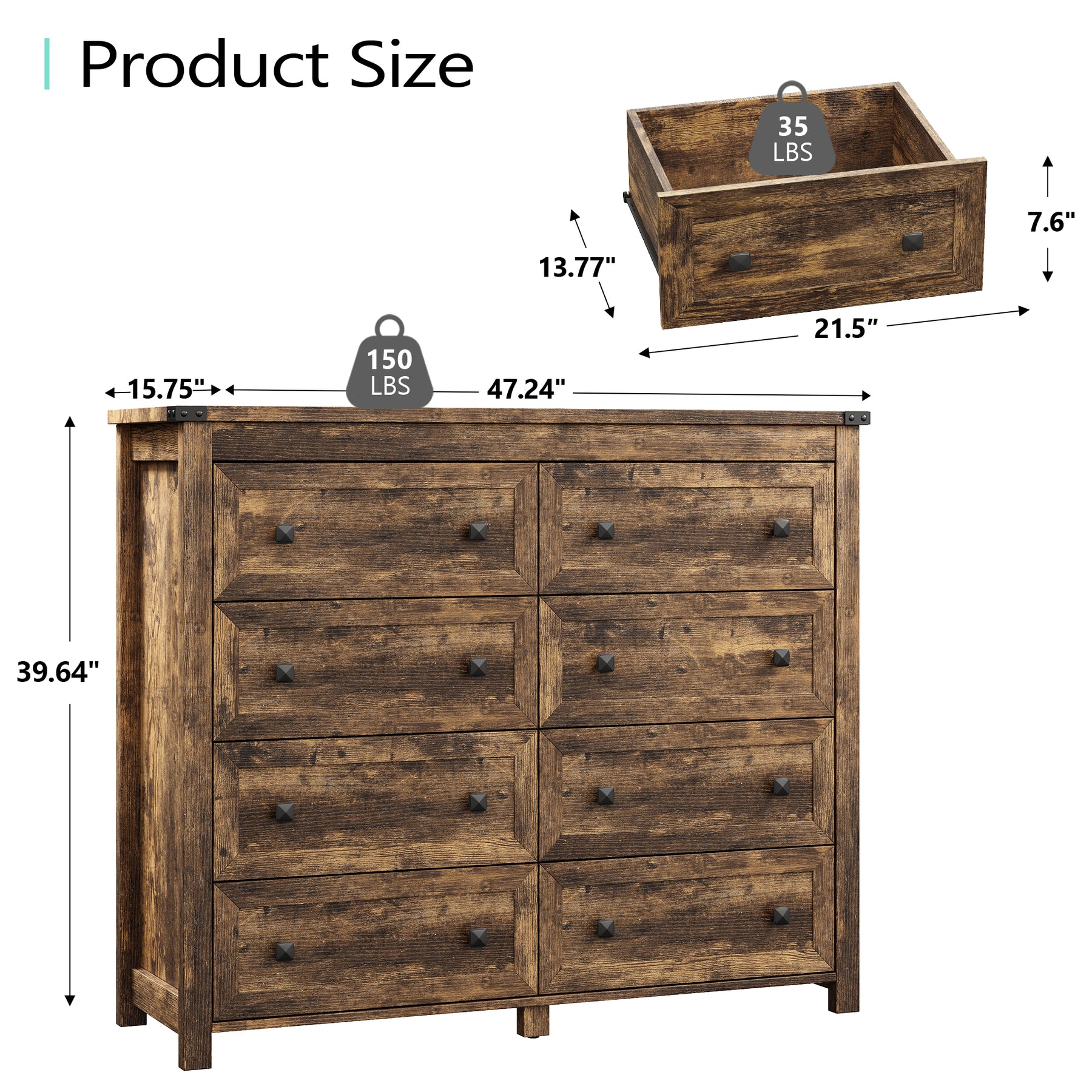 Ashford Tall 8-Dresser