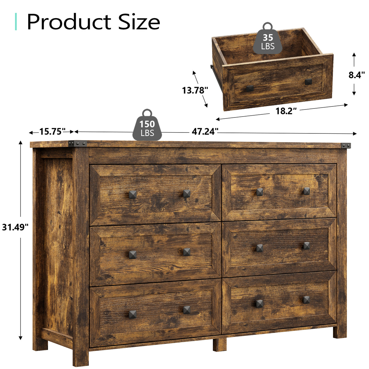 Ashford 6-Dresser