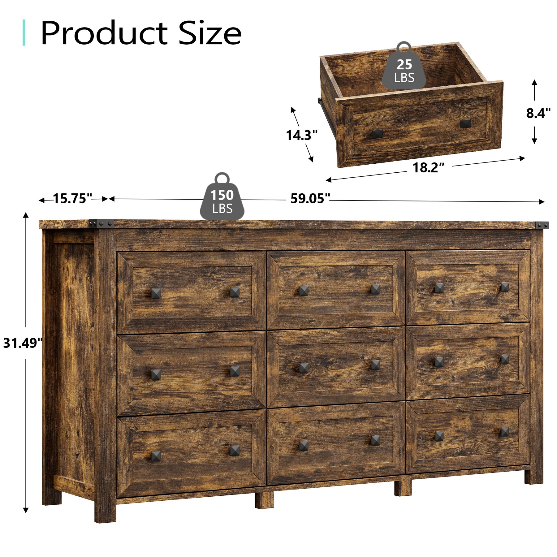 Ashford 9-Dresser