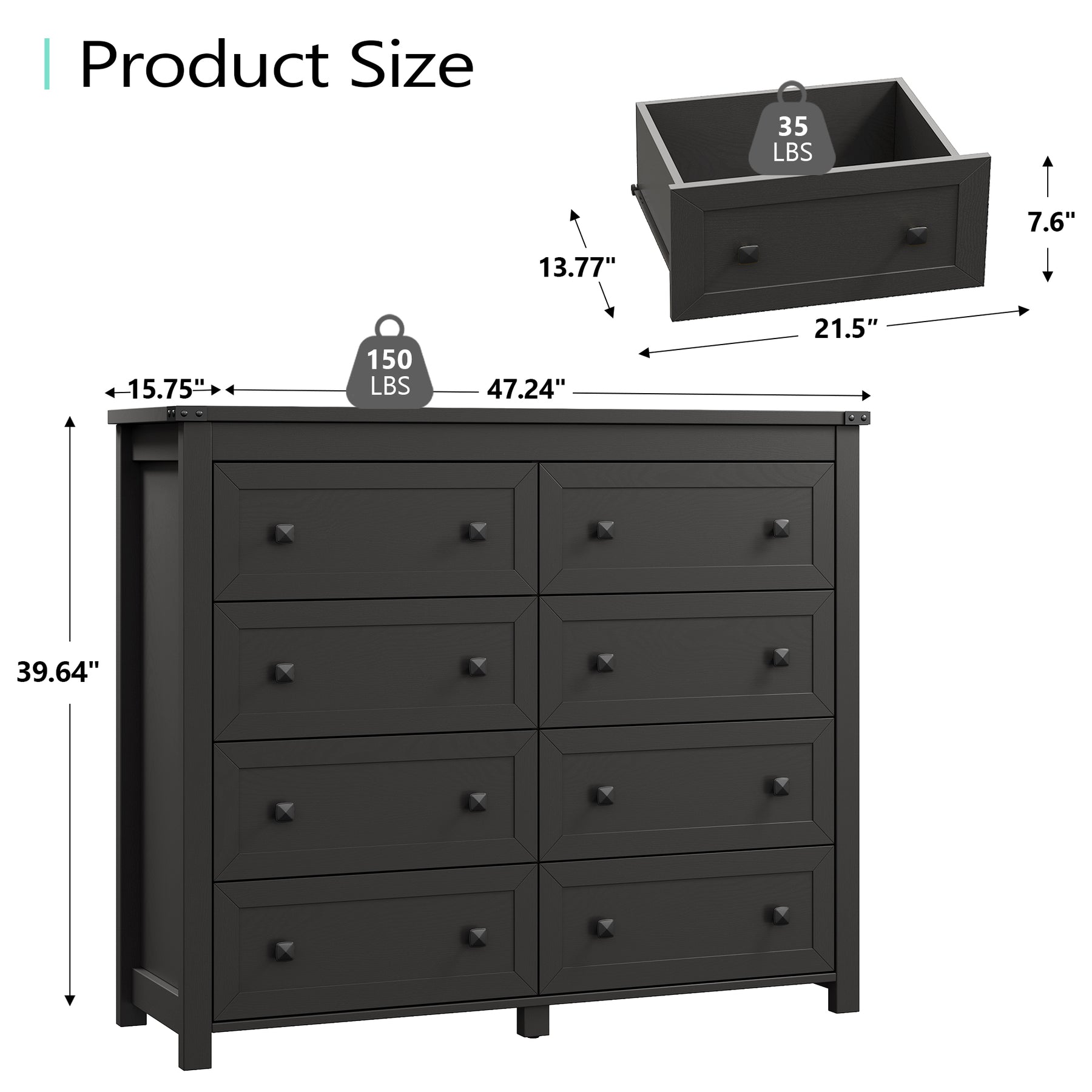 Ashford Tall 8-Dresser