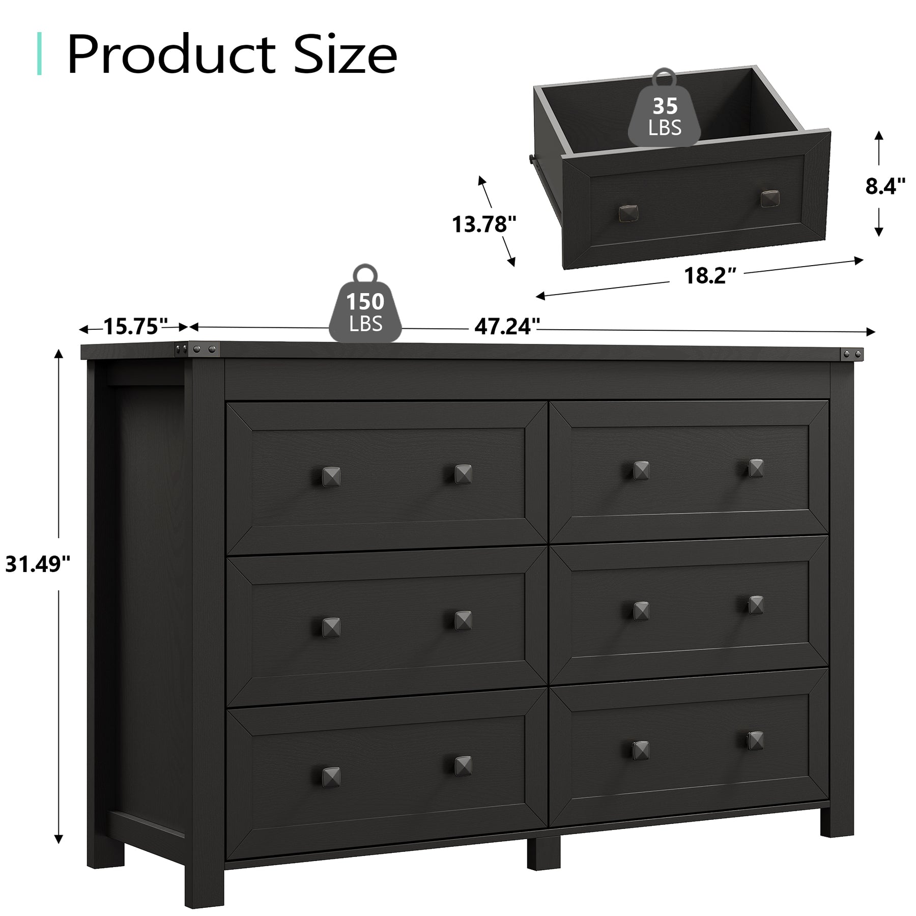 Ashford 6-Dresser