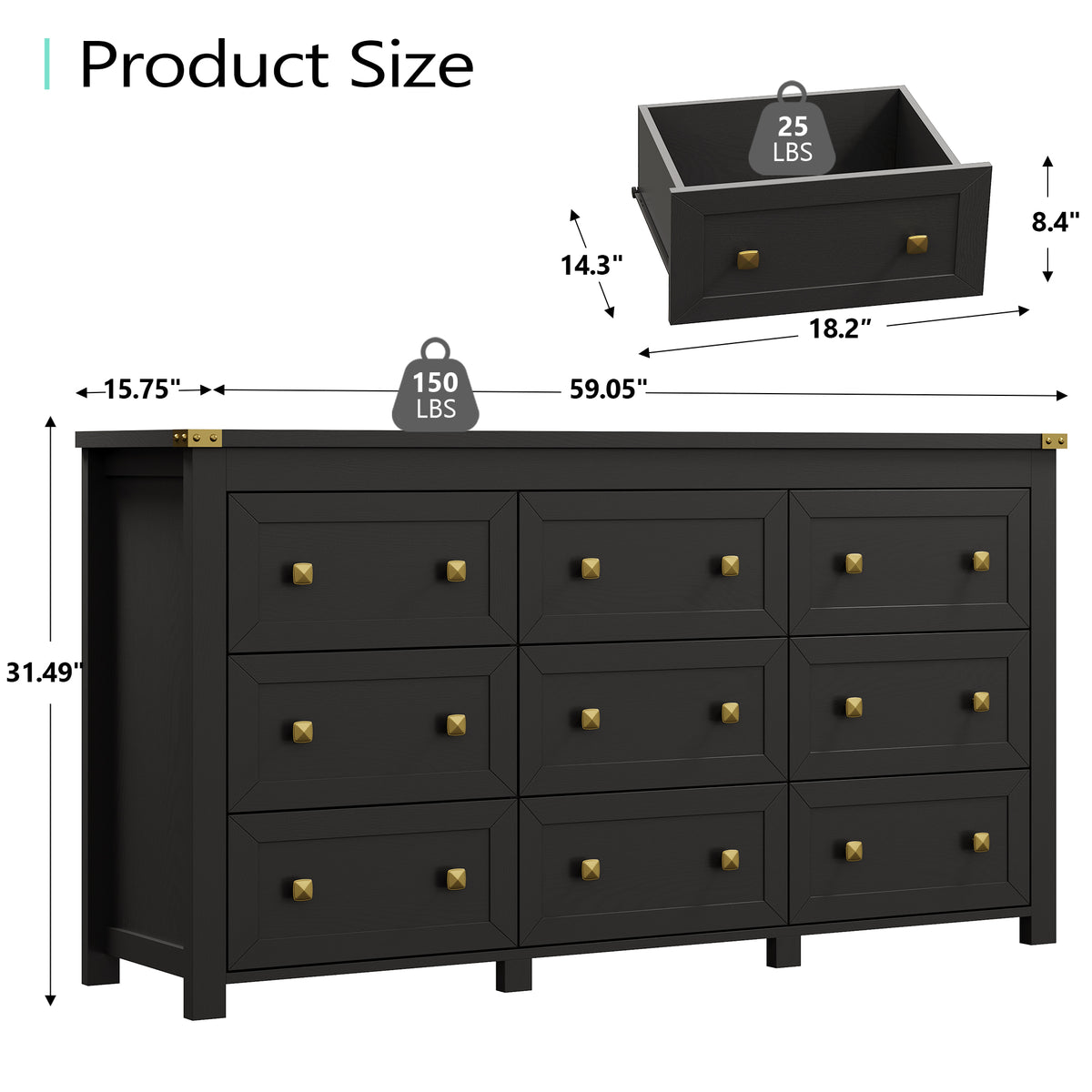 Ashford 9-Dresser