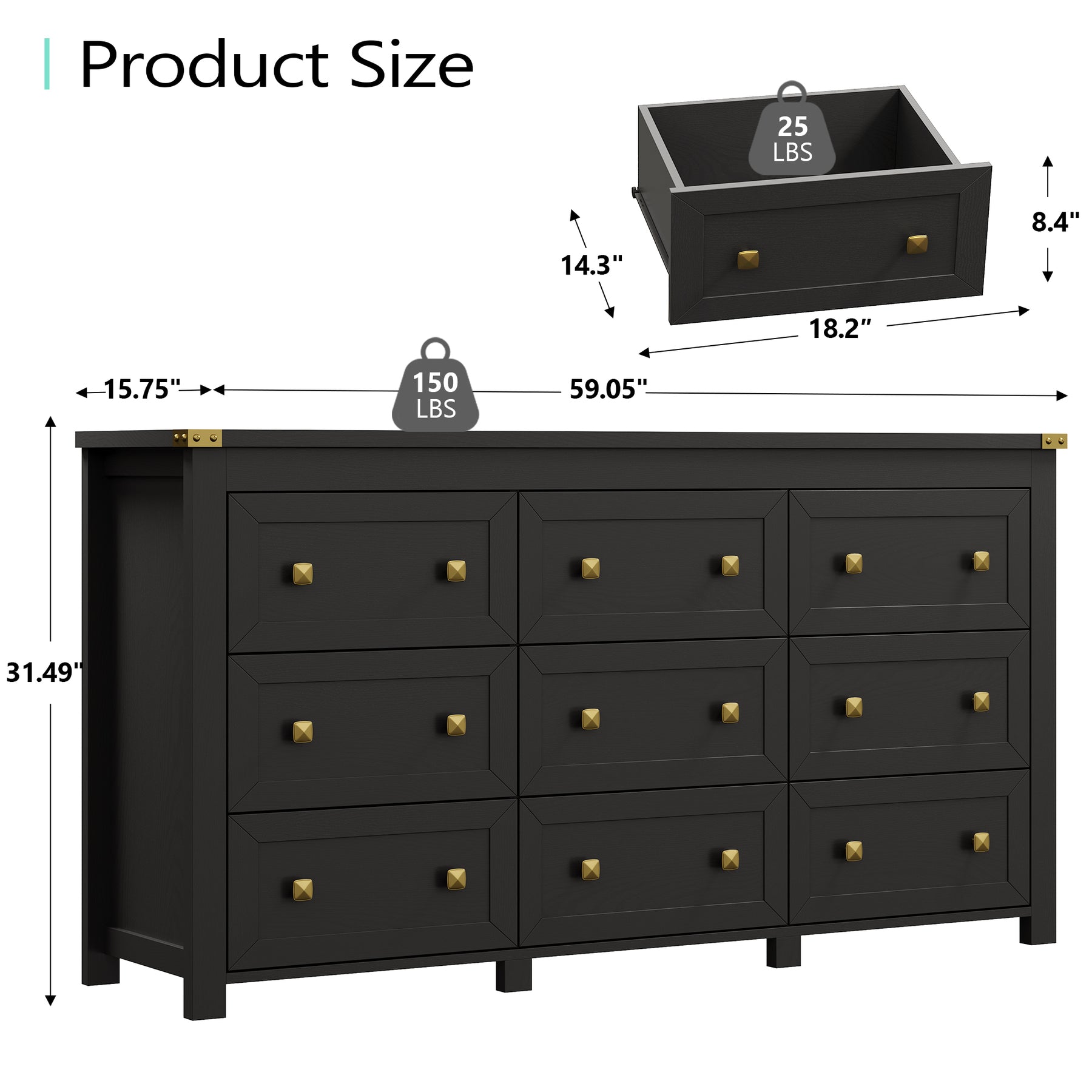 Ashford 9-Dresser