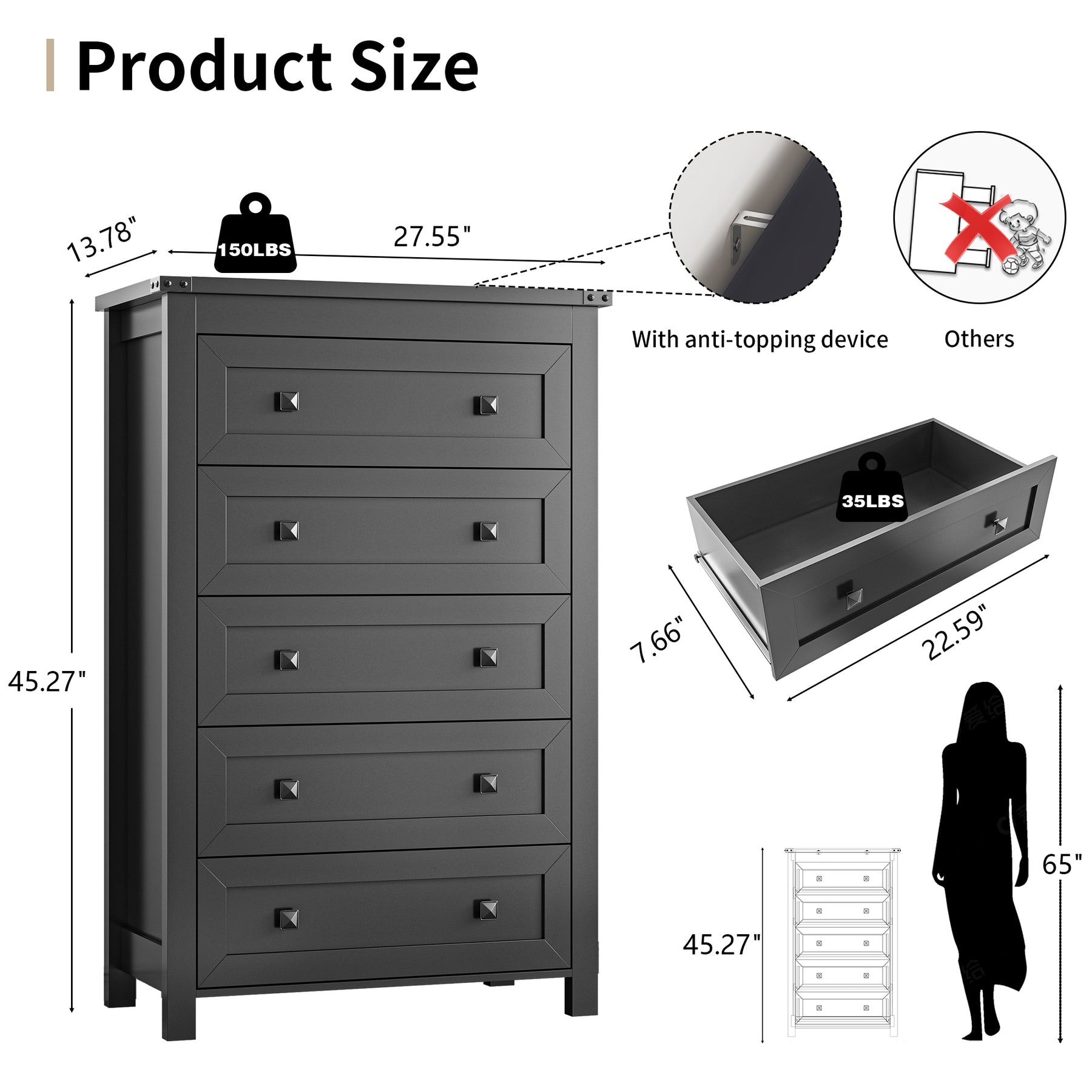 Ashford 5-Dresser