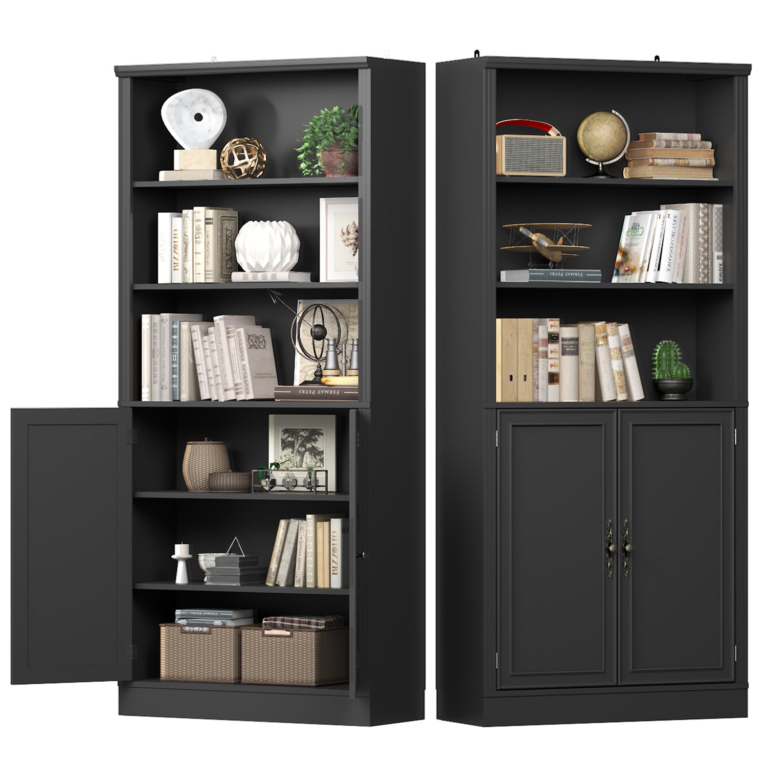 Marlowe 72'' Tall Bookcase with Doors