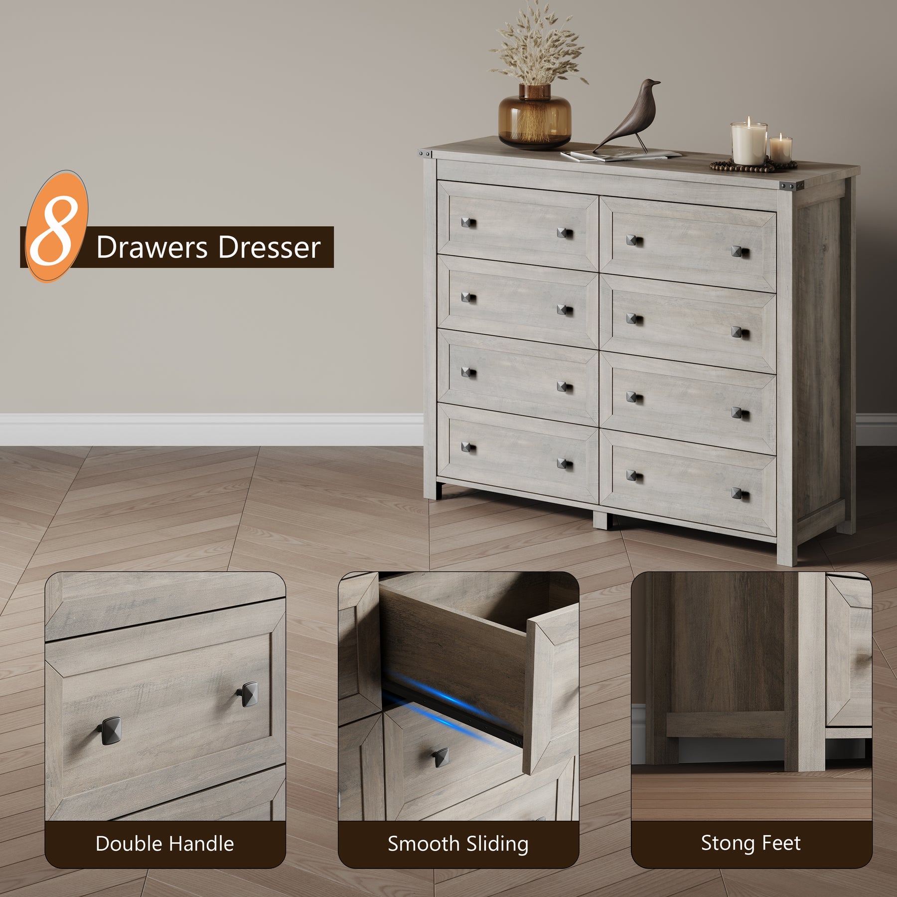 Ashford Tall 8-Dresser
