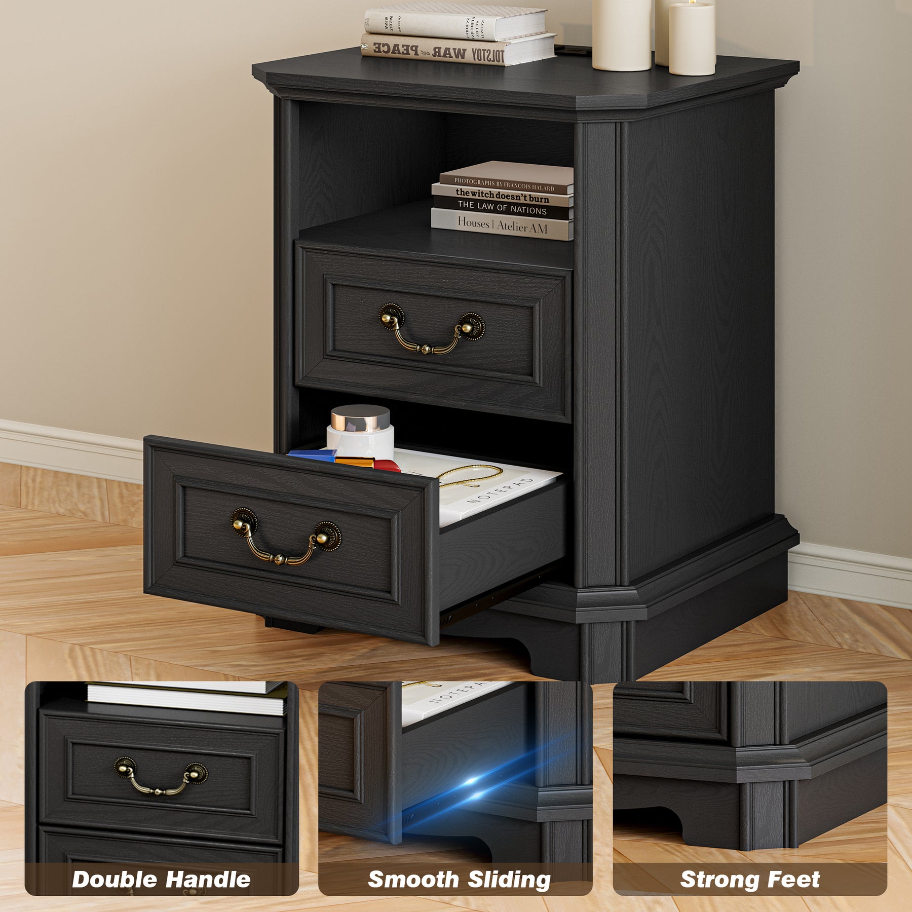 Alden 18" Charging Nightstand