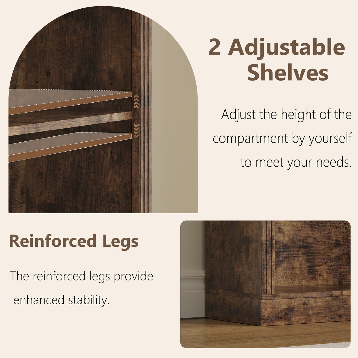 Tall Bookshelf, 6-Tier Bookcase