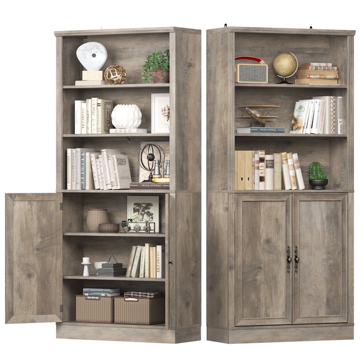 Marlowe 72'' Tall Bookcase with Doors