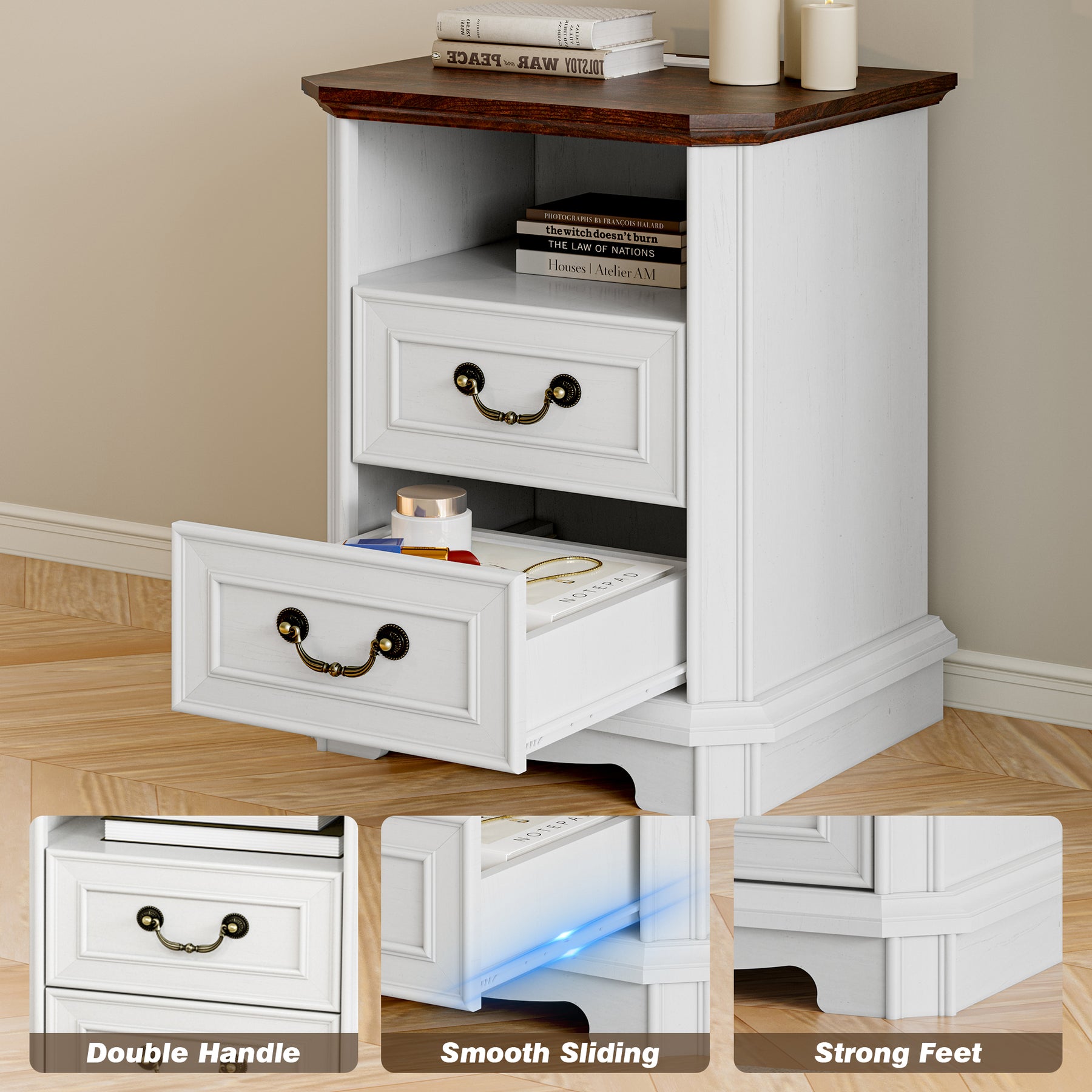 Alden 18" Charging Nightstand