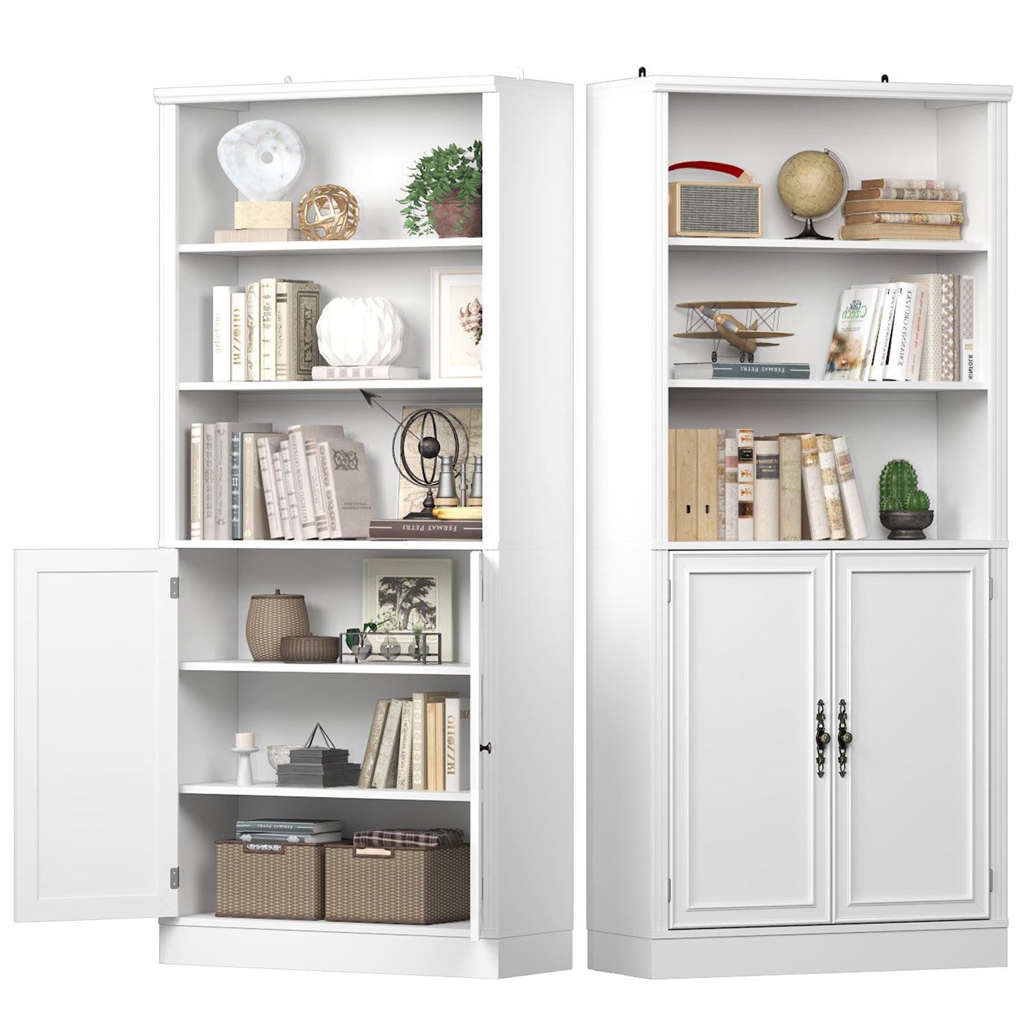 Marlowe 72'' Tall Bookcase with Doors