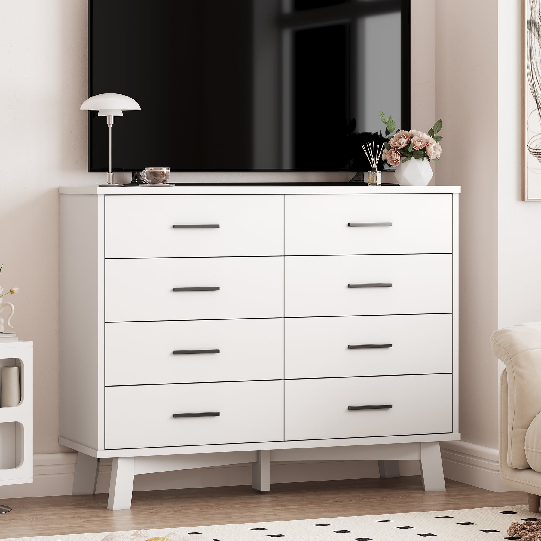 Axton 8-Drawer Wide Dresser