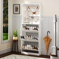 Shoe Cabinet for Entryway with 3 Flip Drawers