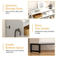 HLG024 Shoe Cabinet for Entryway with 3 Flip Drawers