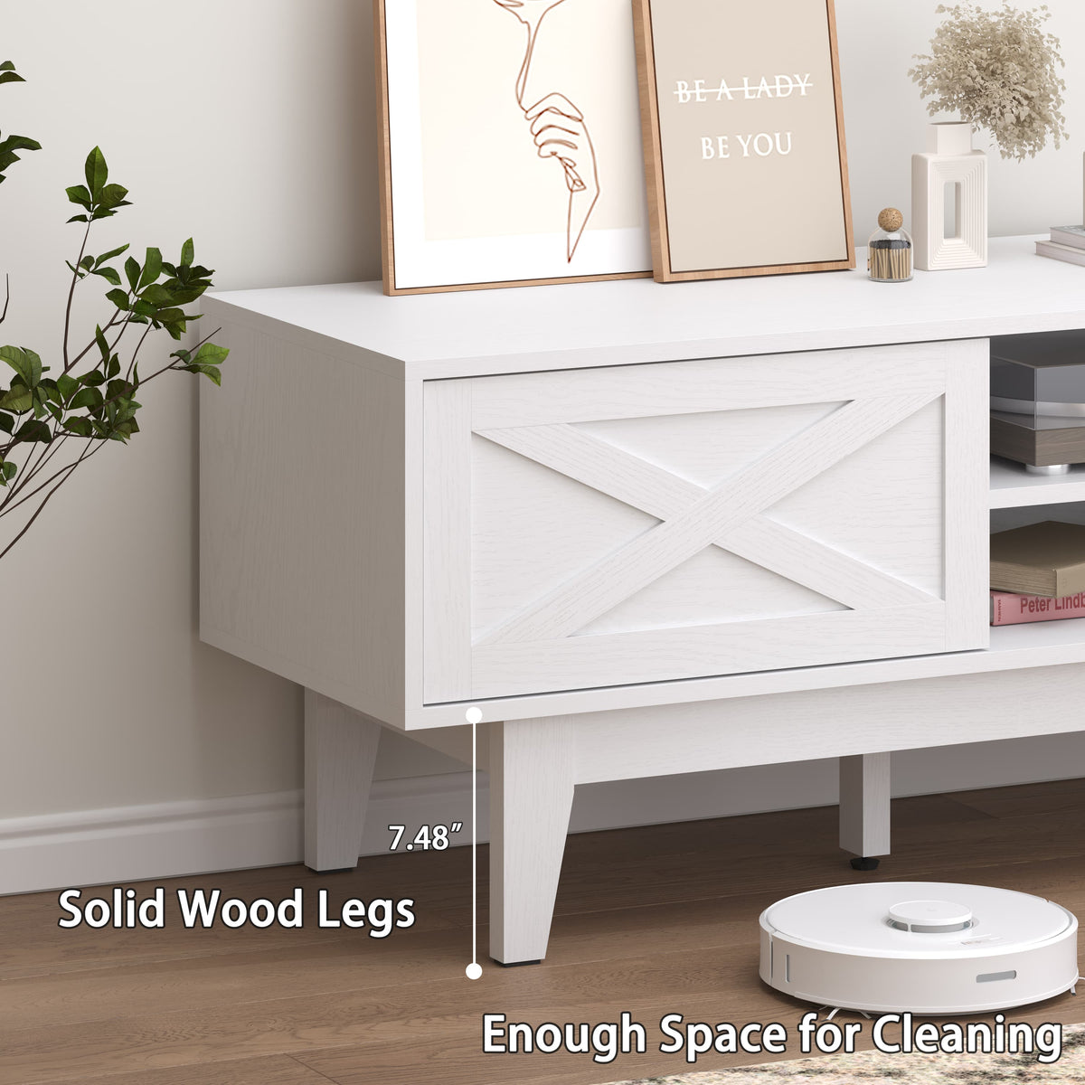 HLG028 TV Stand for 55 65 Inch TV