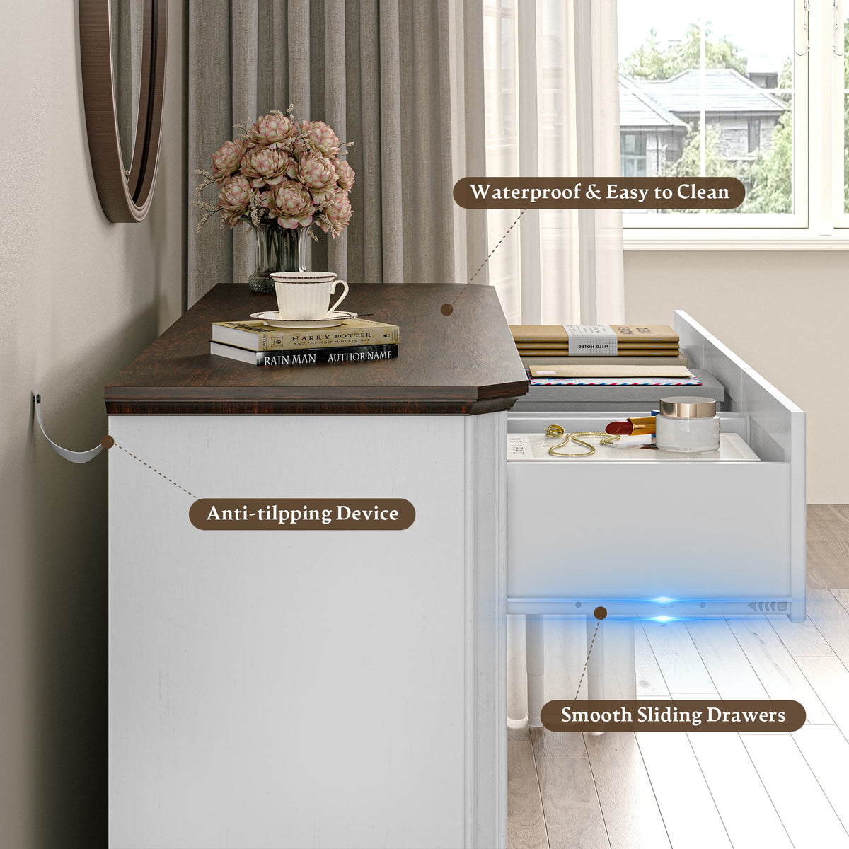 Alden 48" Wide 7-Drawer Dresser