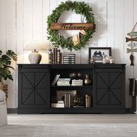 Farmhouse TV Stand for 65/60/55 Inch Tvs