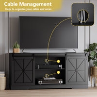 Farmhouse TV Stand for 65/60/55 Inch Tvs
