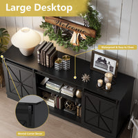 Farmhouse TV Stand for 65/60/55 Inch Tvs