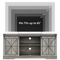 Farmhouse TV Stand for 65/60/55 Inch Tvs