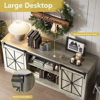 Farmhouse TV Stand for 65/60/55 Inch Tvs