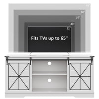 Farmhouse TV Stand for 65/60/55 Inch Tvs