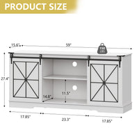 Farmhouse TV Stand for 65/60/55 Inch Tvs