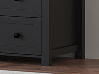 Liora  6-Drawer High Dresser with LED Light