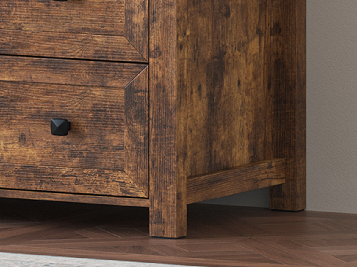 Liora  6-Drawer High Dresser with LED Light
