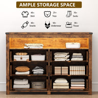 Liora  6-Drawer High Dresser with LED Light