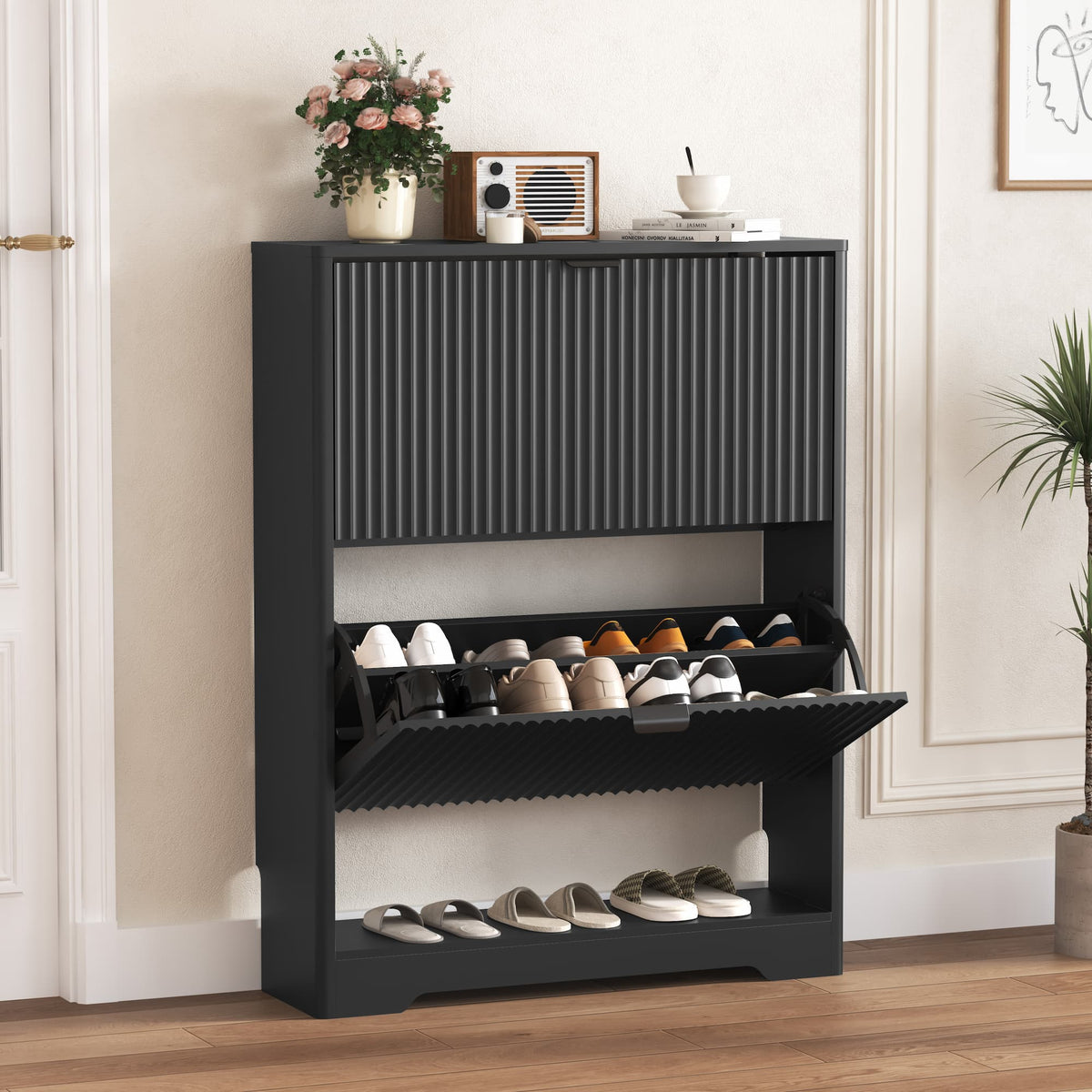 Linea 2-Door Shoes Cabinet
