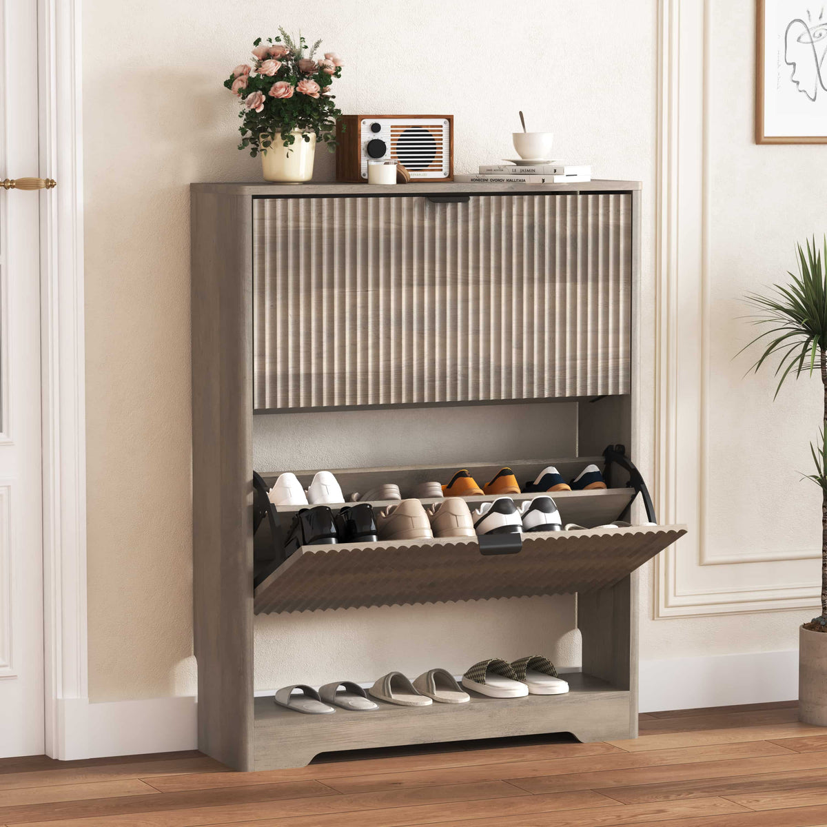Linea 2-Door Shoes Cabinet