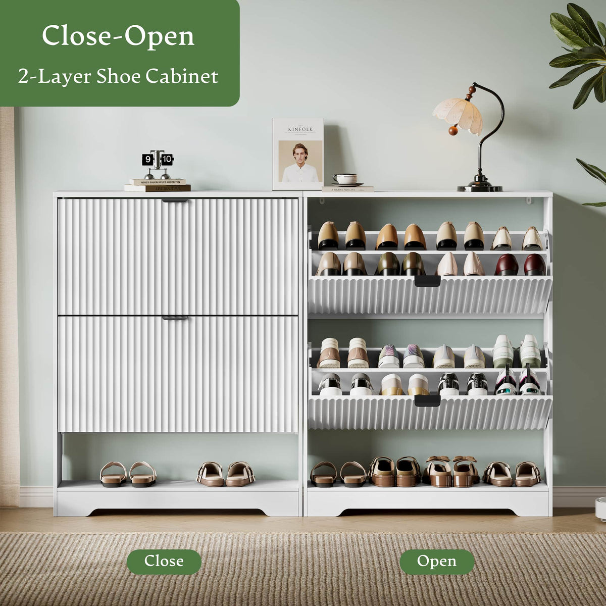 Linea 2-Door Shoes Cabinet
