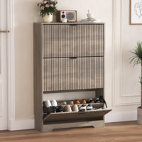 Linea Storage Cabinet with 3 Flip Drawers
