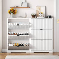Linea Storage Cabinet with 3 Flip Drawers