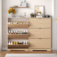Linea Storage Cabinet with 3 Flip Drawers