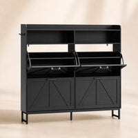 Avalon Shoe Storage Cabinet with 2 Flip Drawers