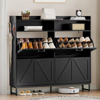 Avalon Shoe Storage Cabinet with 2 Flip Drawers