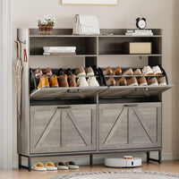 Avalon Shoe Storage Cabinet with 2 Flip Drawers