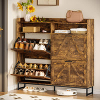 Avalon Shoe Storage Cabinet with 2 Flip Drawers