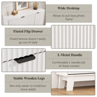 HLG138 Linea Shoe Cabinet with 3 Flip Drawers ＆ Side Cabinet