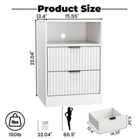 Linear LED Nightstand Set of 2