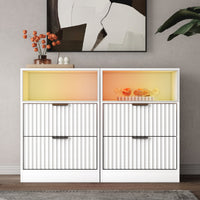Linear LED Nightstand Set of 2