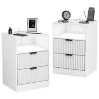 Linear LED Nightstand Set of 2