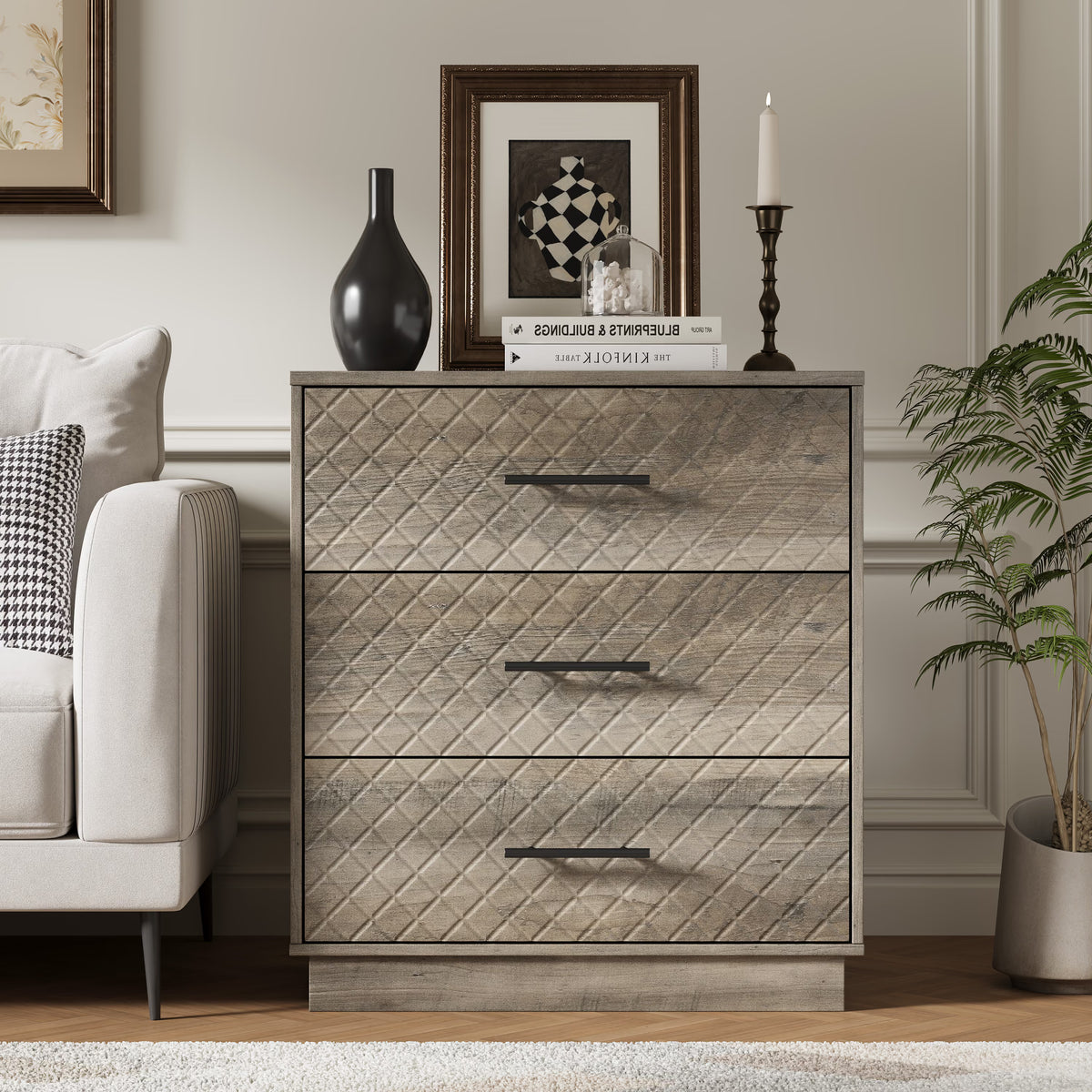 Prisma 3-Drawer Dresser for Bedroom
