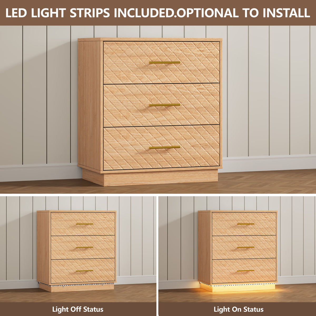 Prisma 3-Drawer Dresser for Bedroom