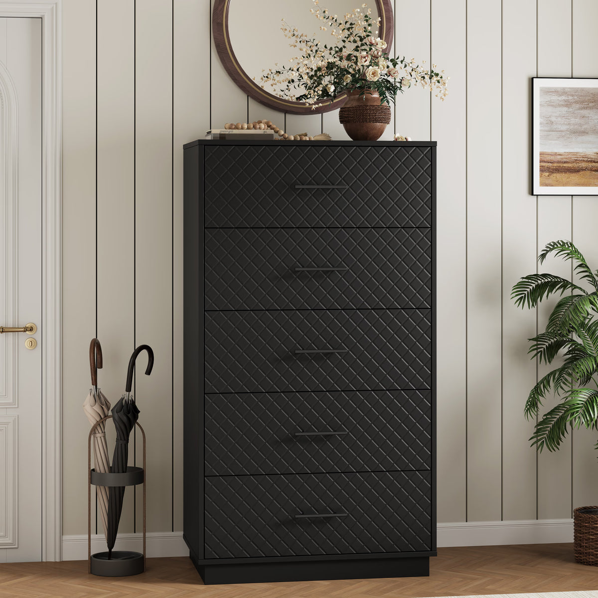 Prisma Tall 5-Drawer Dresser for Bedroom