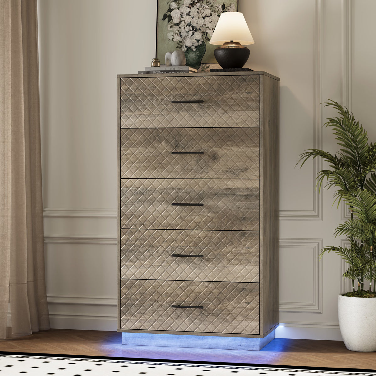 Prisma Tall 5-Drawer Dresser for Bedroom