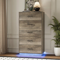 Prisma Tall 5-Drawer Dresser for Bedroom